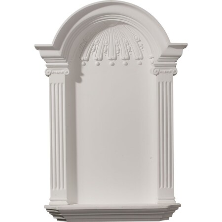 Ekena Millwork 21 1/8"W x 33 3/4"H x 4 1/4"D x 28 1/2"IH Small Waltz Wall Niche, Surface Mount NCH21X33WA